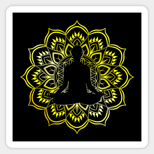 Meditation Golden Mandala Sticker